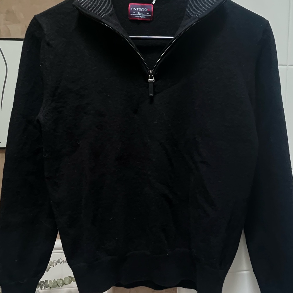 Quarter zip 100% merino wool